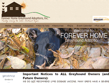 Tablet Screenshot of foreverhomegreyhounds.com